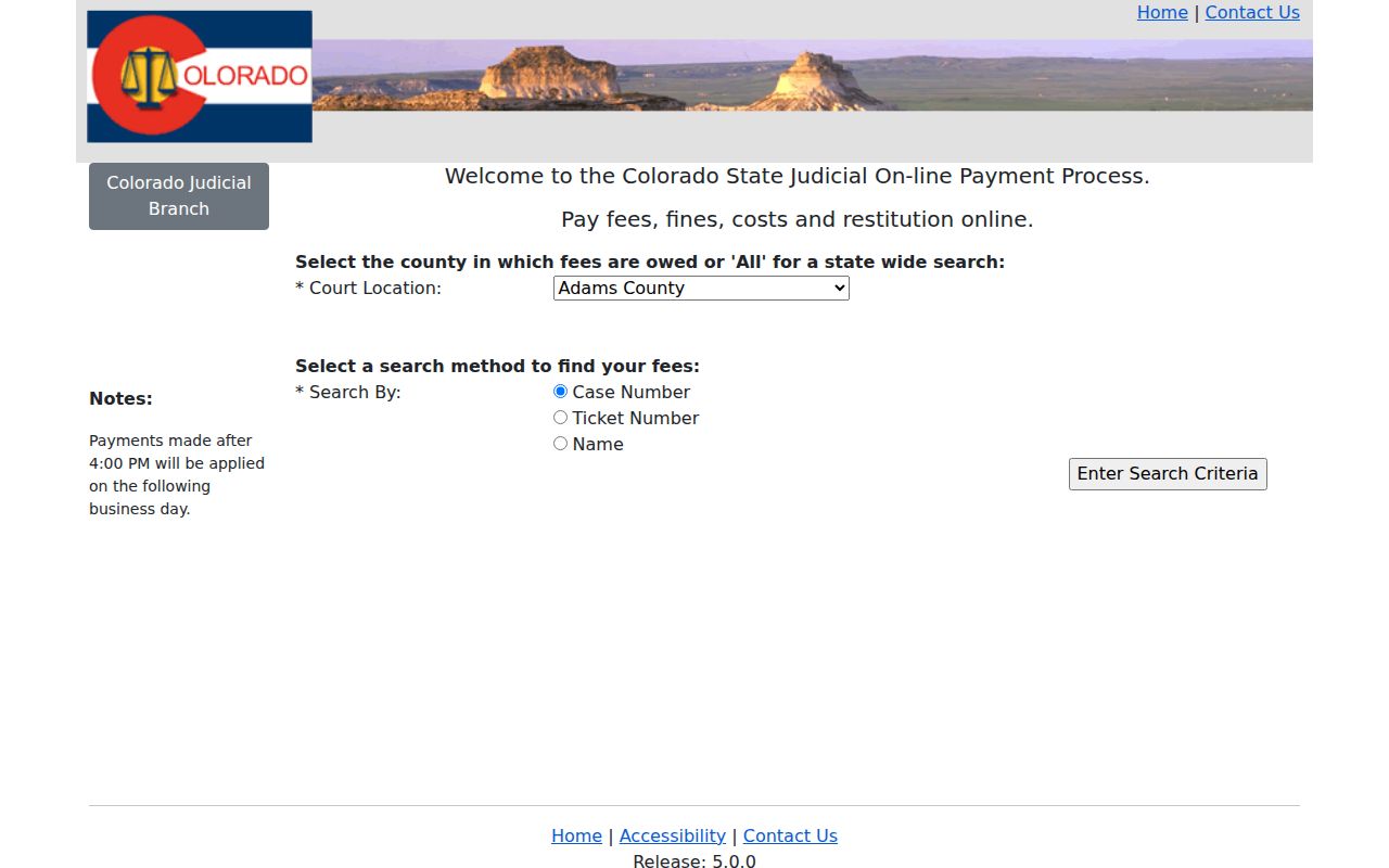 Sedgwick County traffic court Judicial Online Payment search